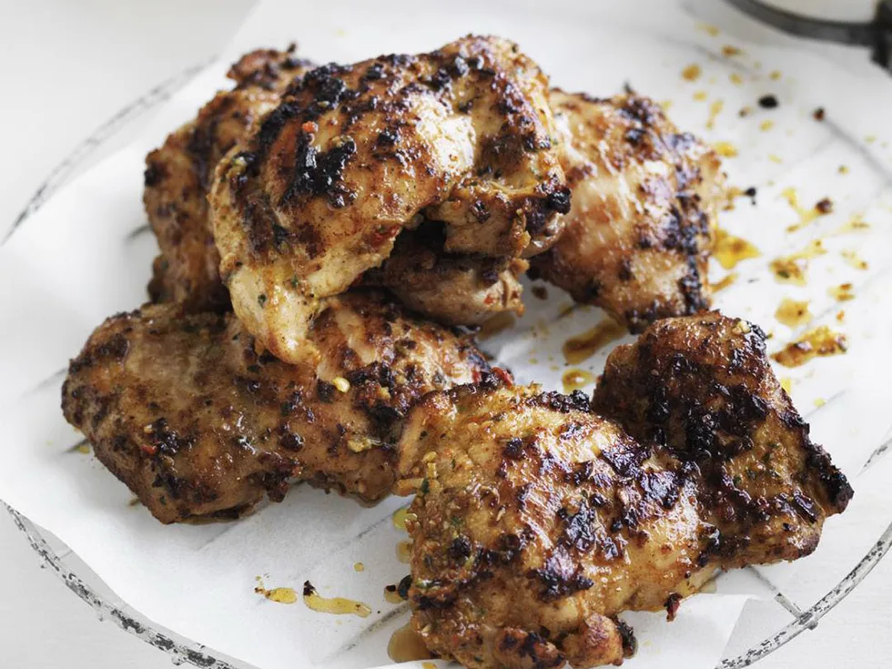 chermoulla barbecued chicken thighs