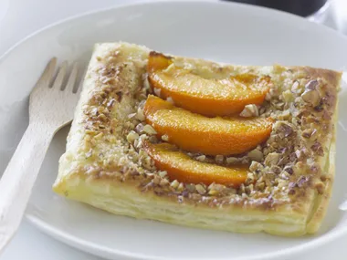 peach and walnut galettes