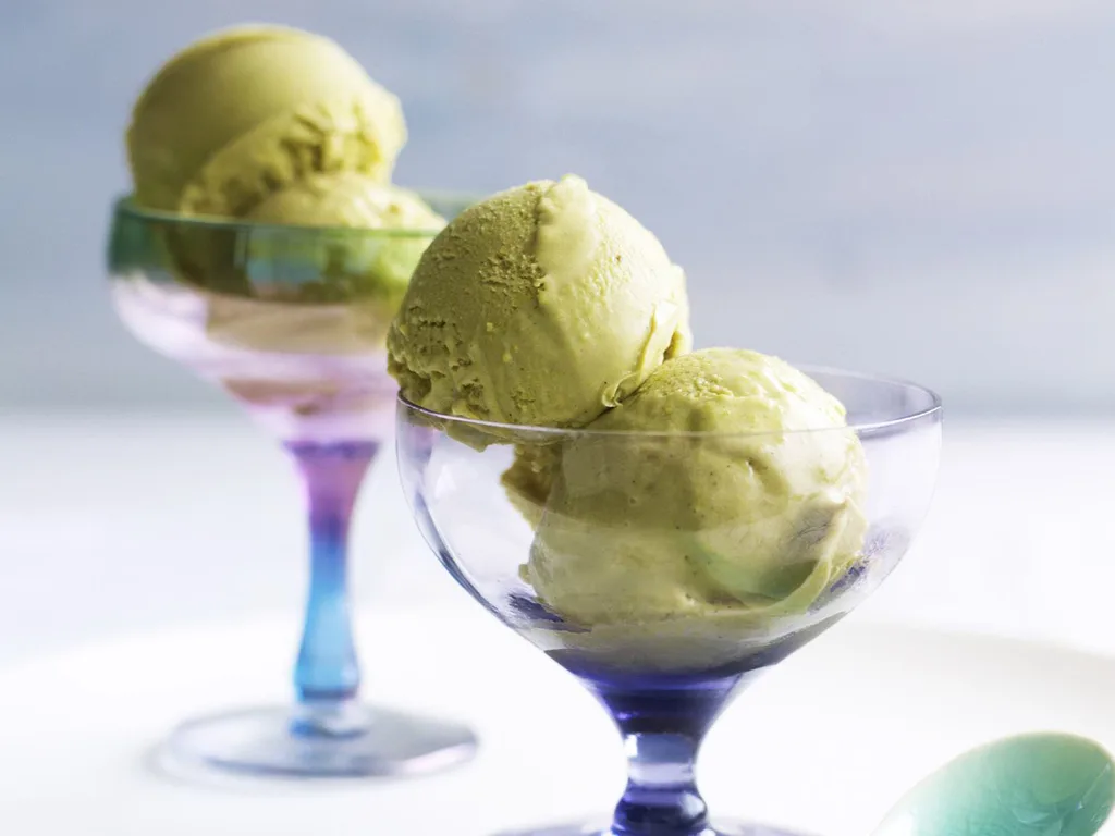 Green tea ice-cream