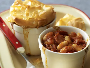 SPICED CHORIZO AND BEAN PIES