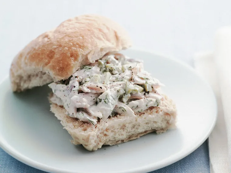 smoked trout salad roll
