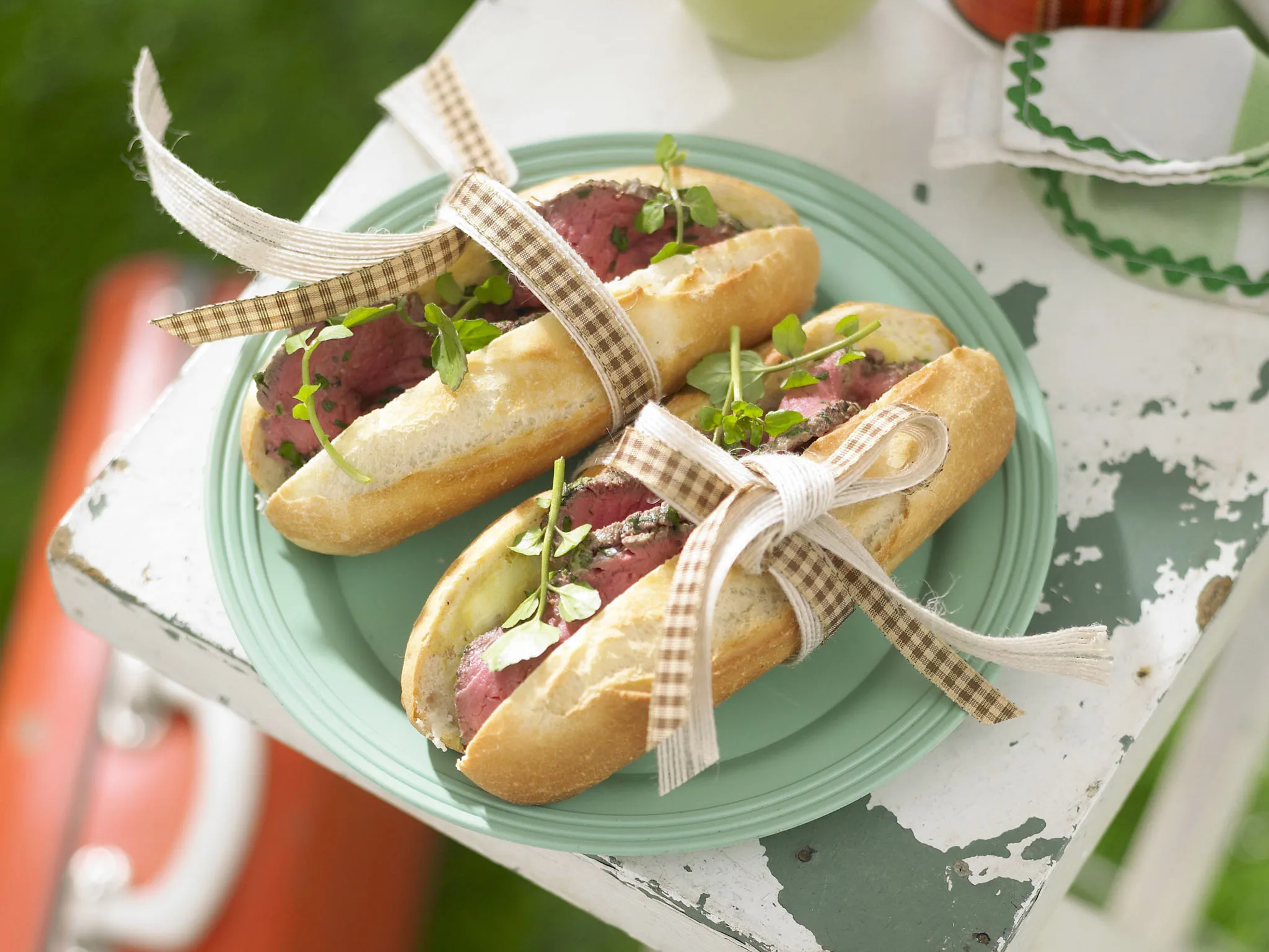 peppered rare roast beef