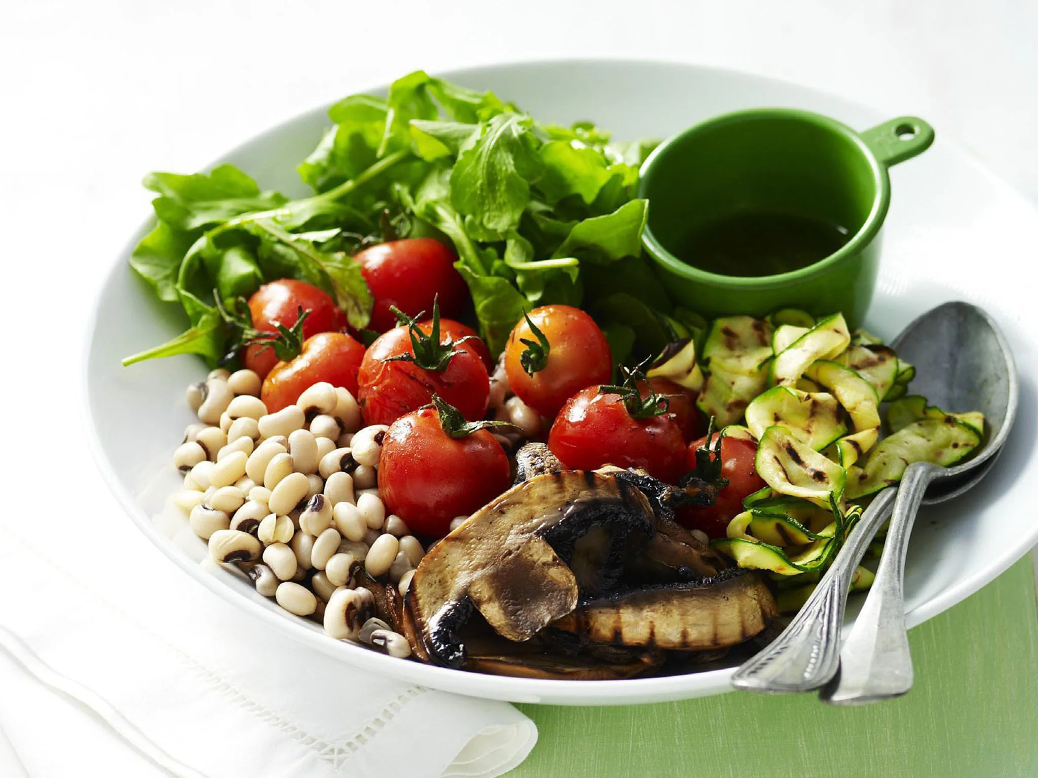 GRILLED VEGETABLE AND BLACK-EYE BEAN SALAD
