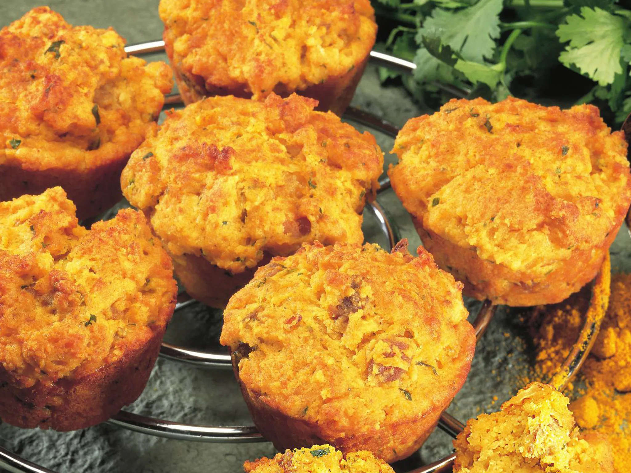 curried chicken muffins