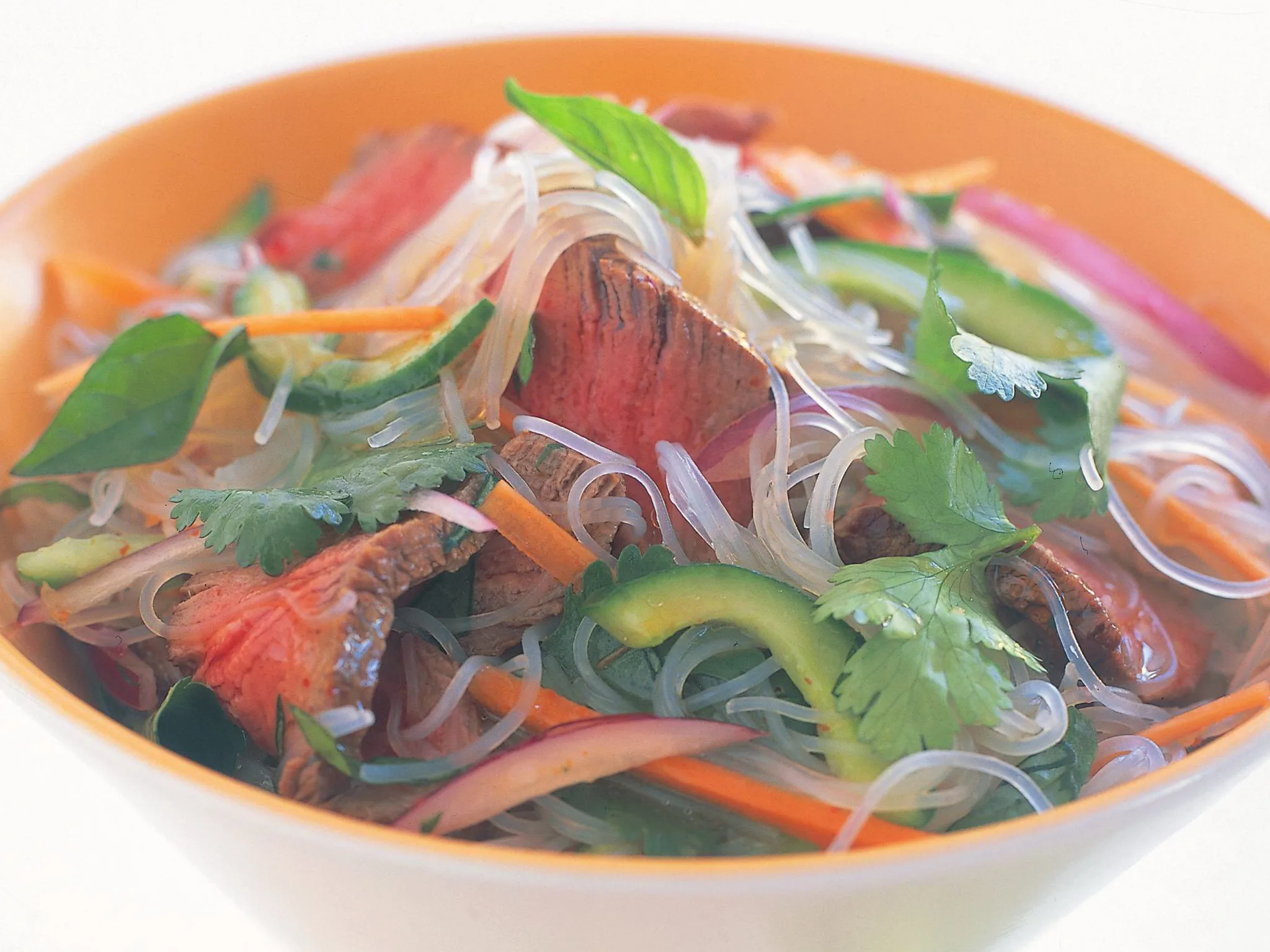beef and noodle salad