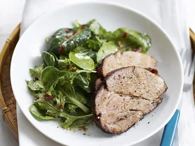 BARBECUED PORK NECK WITH FIVE-SPICE STAR-ANISE GLAZE