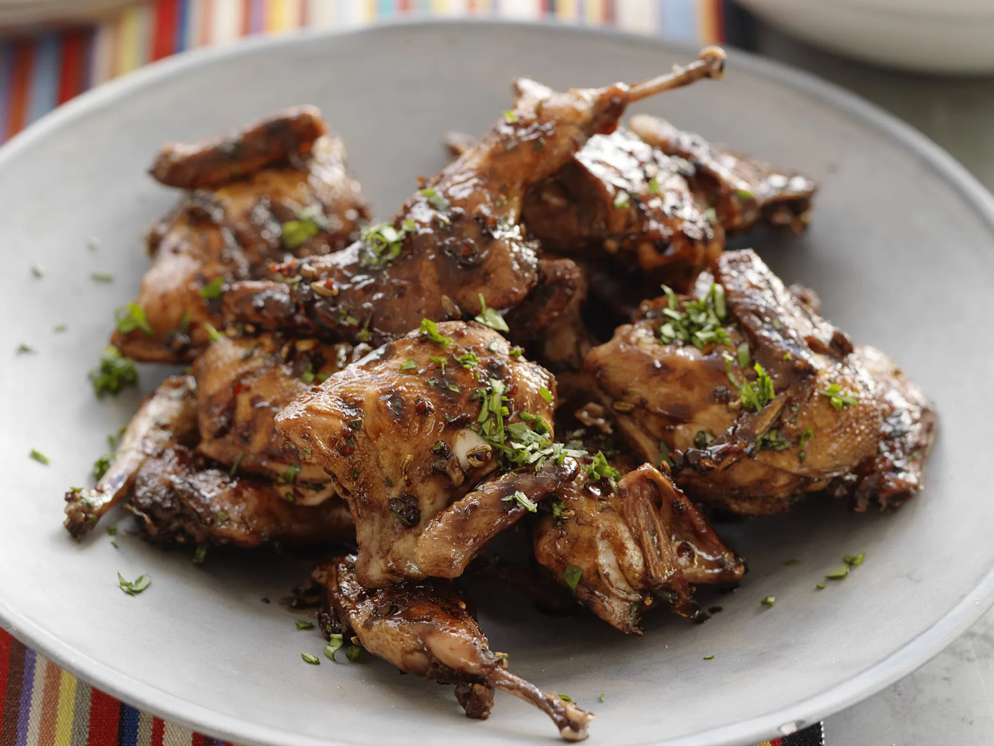 sticky sweet & sour quail