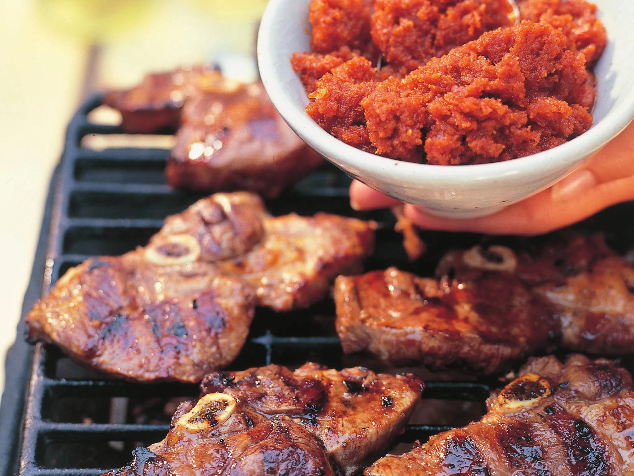 lamb chops with sun-dried tomato pesto