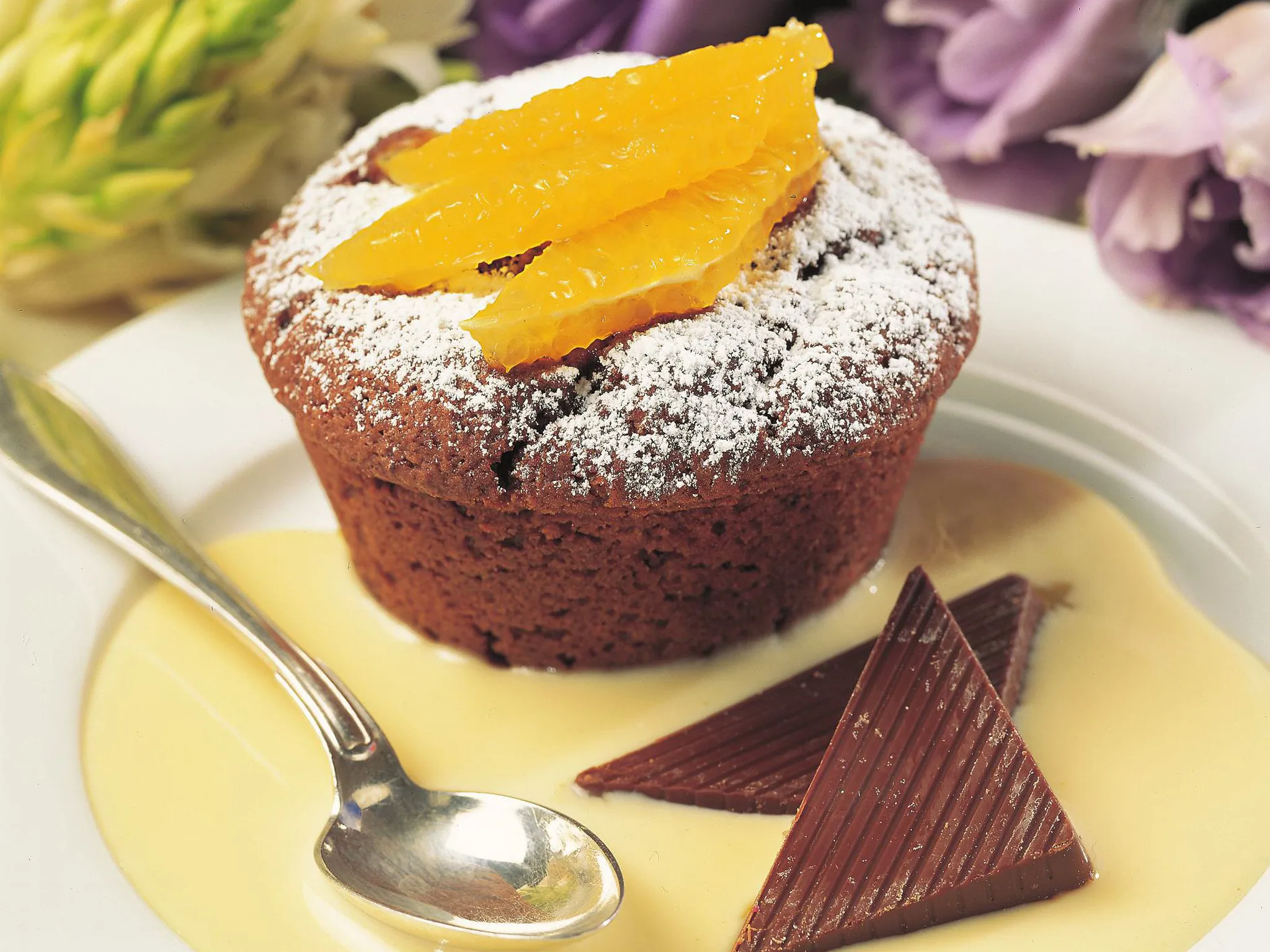 chocolate orange dessert muffins