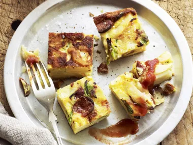 Chorizo and potato tortilla