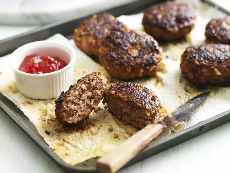 beef and rice rissoles