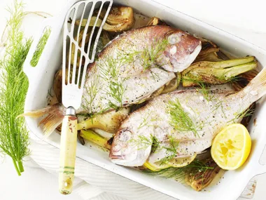 lemon and fennel snapper