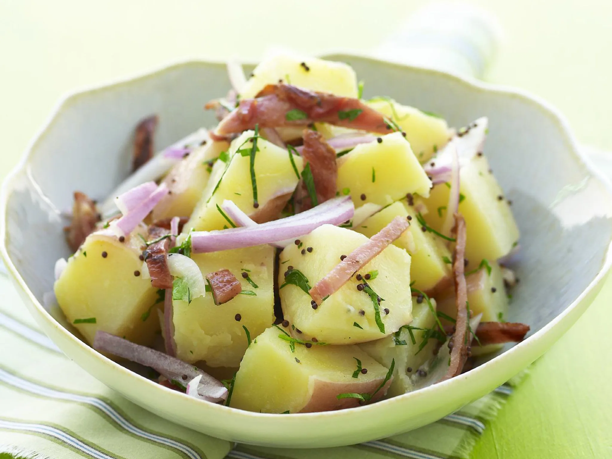 German hot potato salad
