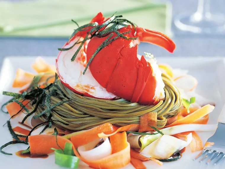 lobster and soba salad with ponzu dressing