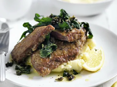 crumbed veal with capers and sage