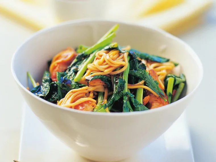 chicken and chinese broccoli stir-fry