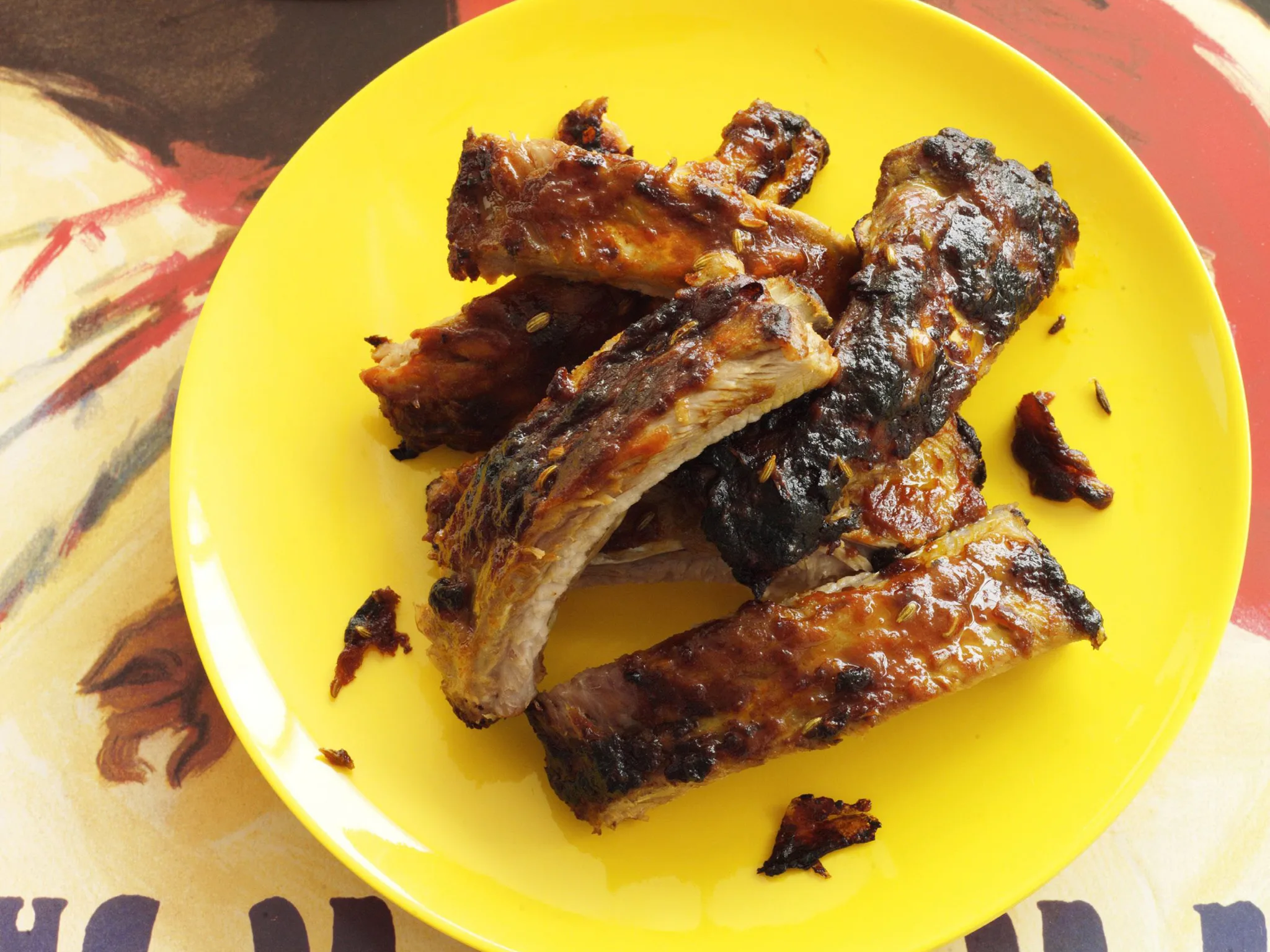 fennel and garlic roasted pork ribs