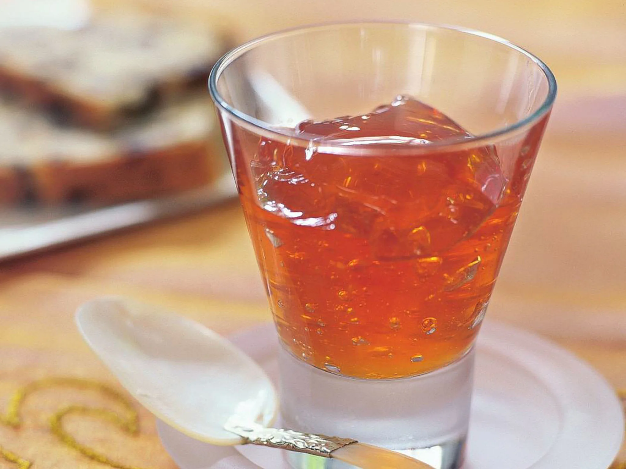 apple and  rosé jelly