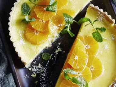 TANGELO TART WITH TANGELO SALAD