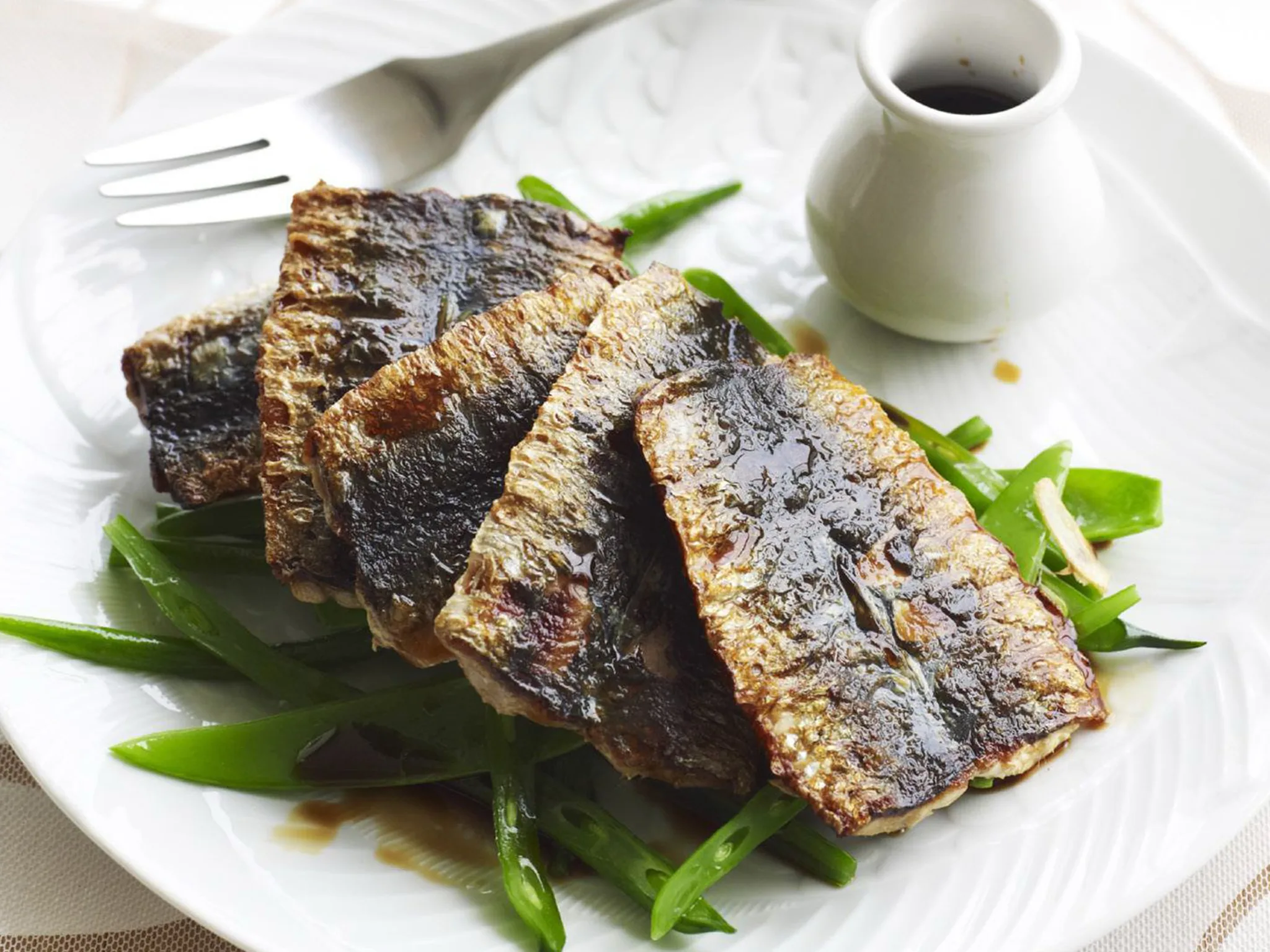 Grilled sardines