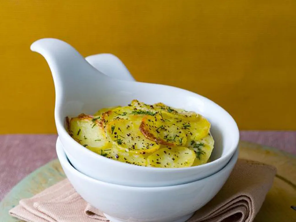 POTATO AND ANCHOVY GRATIN