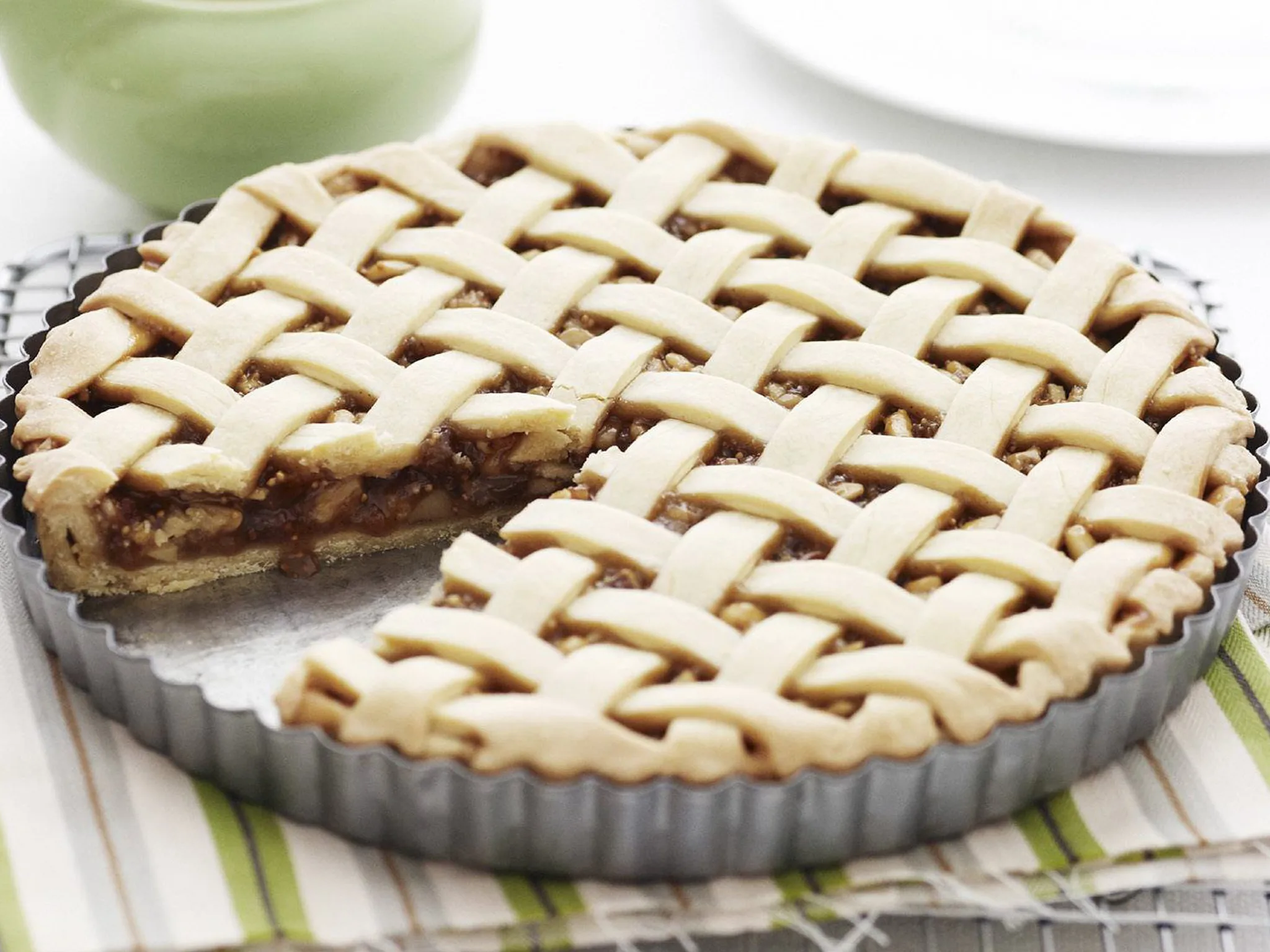 anise and triple nut tart