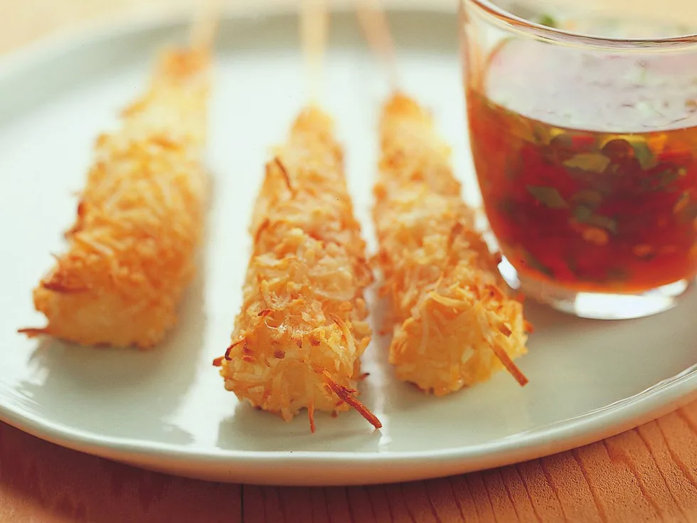 thai coconut prawns