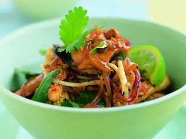 chicken with lime and basil