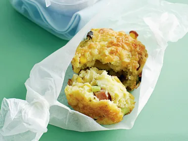 cheese, corn & bacon muffins