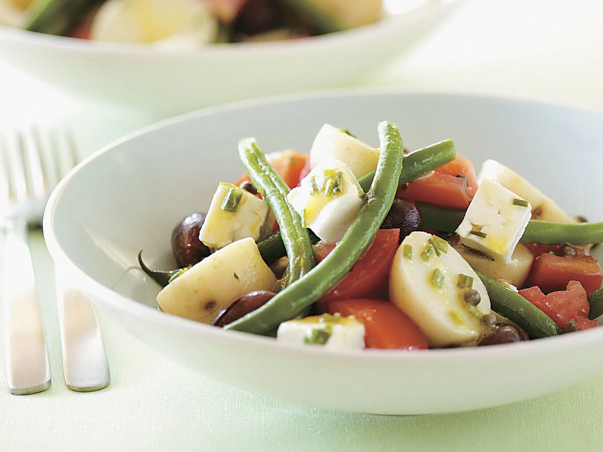 Fetta, bean and potato salad