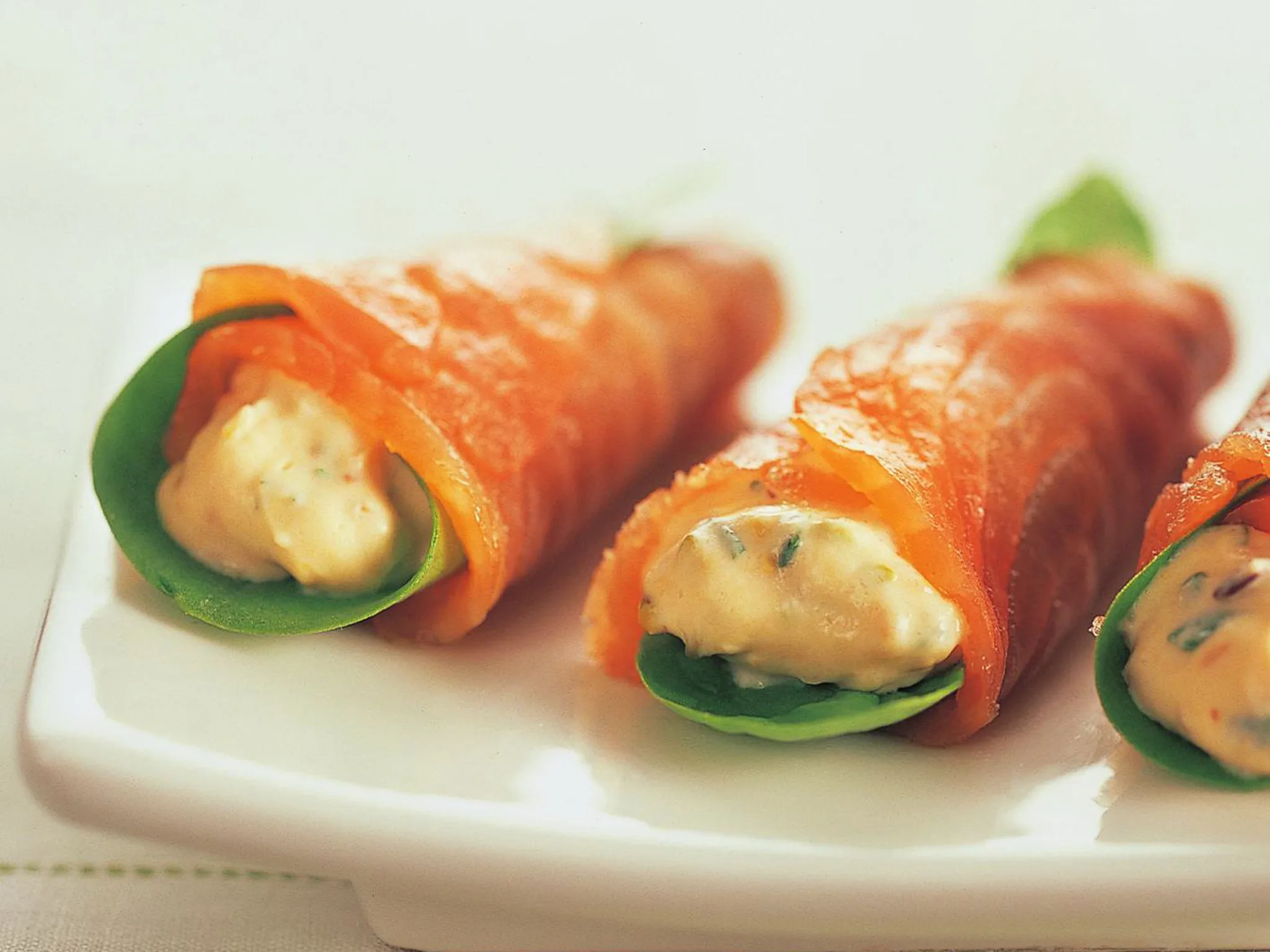 smoked salmon cones