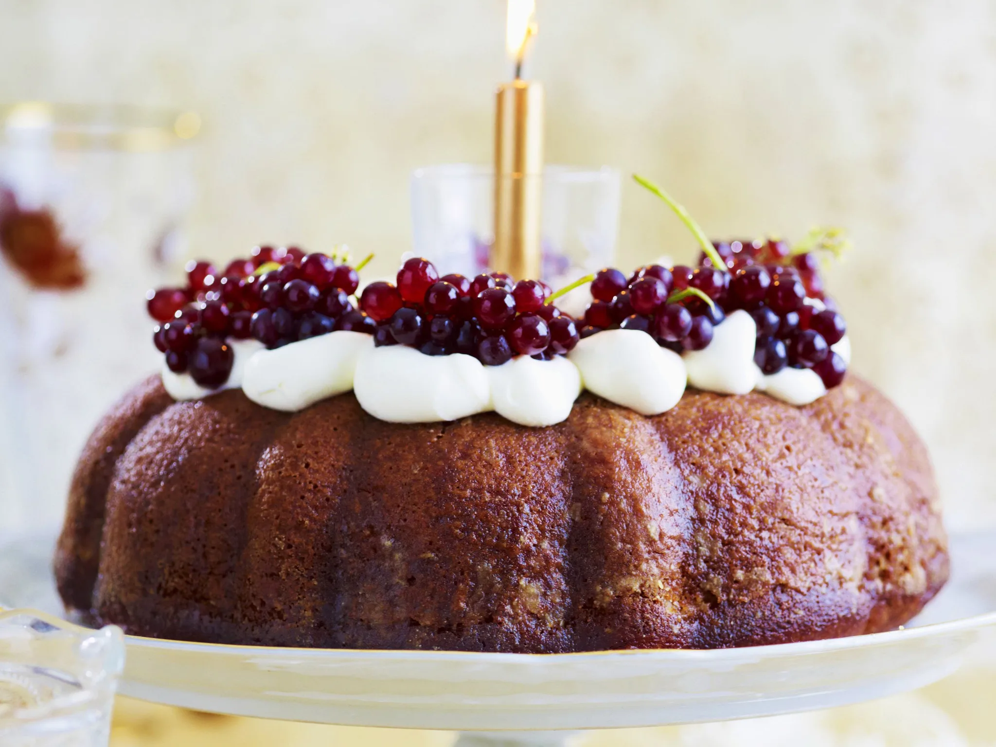 honey muscat cake with orange syrup