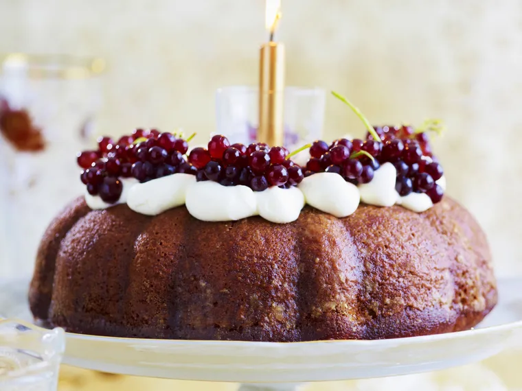 honey muscat cake with orange syrup