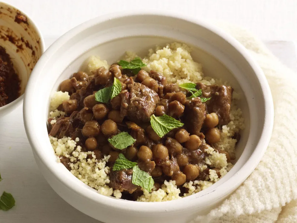 lamb, harissa and chickpea casserole