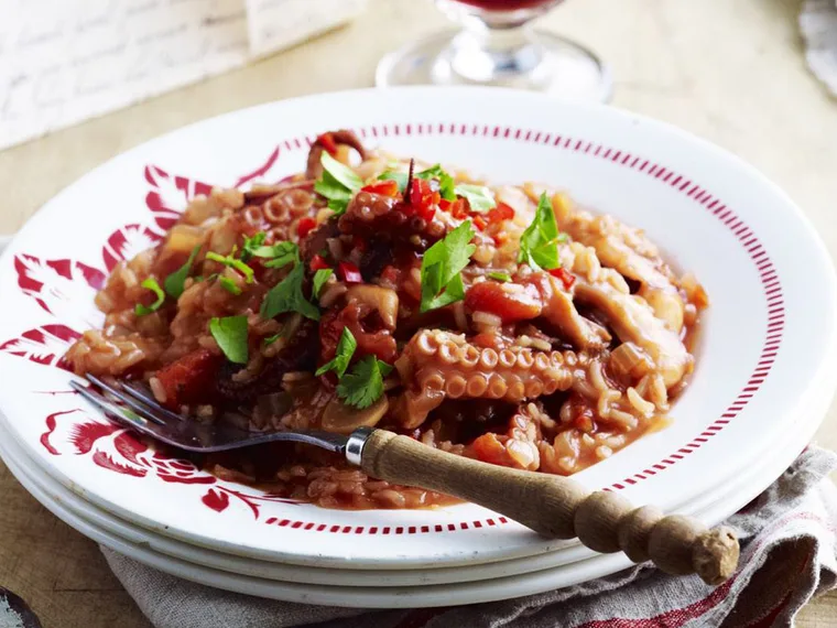 octopus with chilli rice