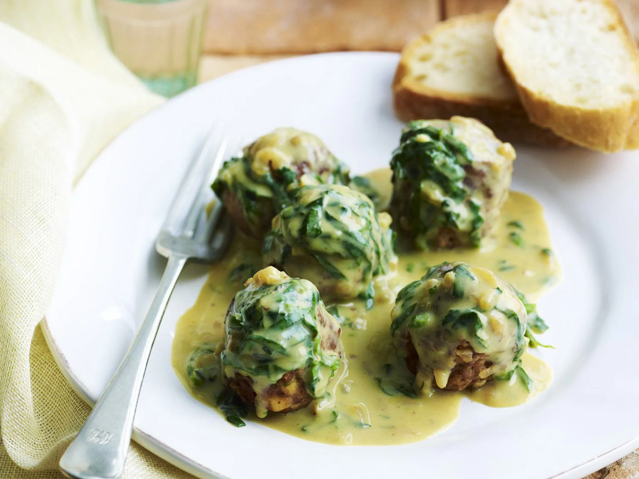 Lamb meatballs with egg-lemon sauce