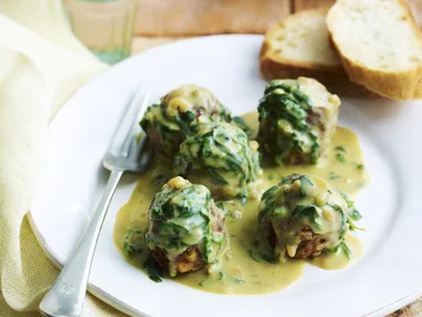 Lamb meatballs with egg-lemon sauce