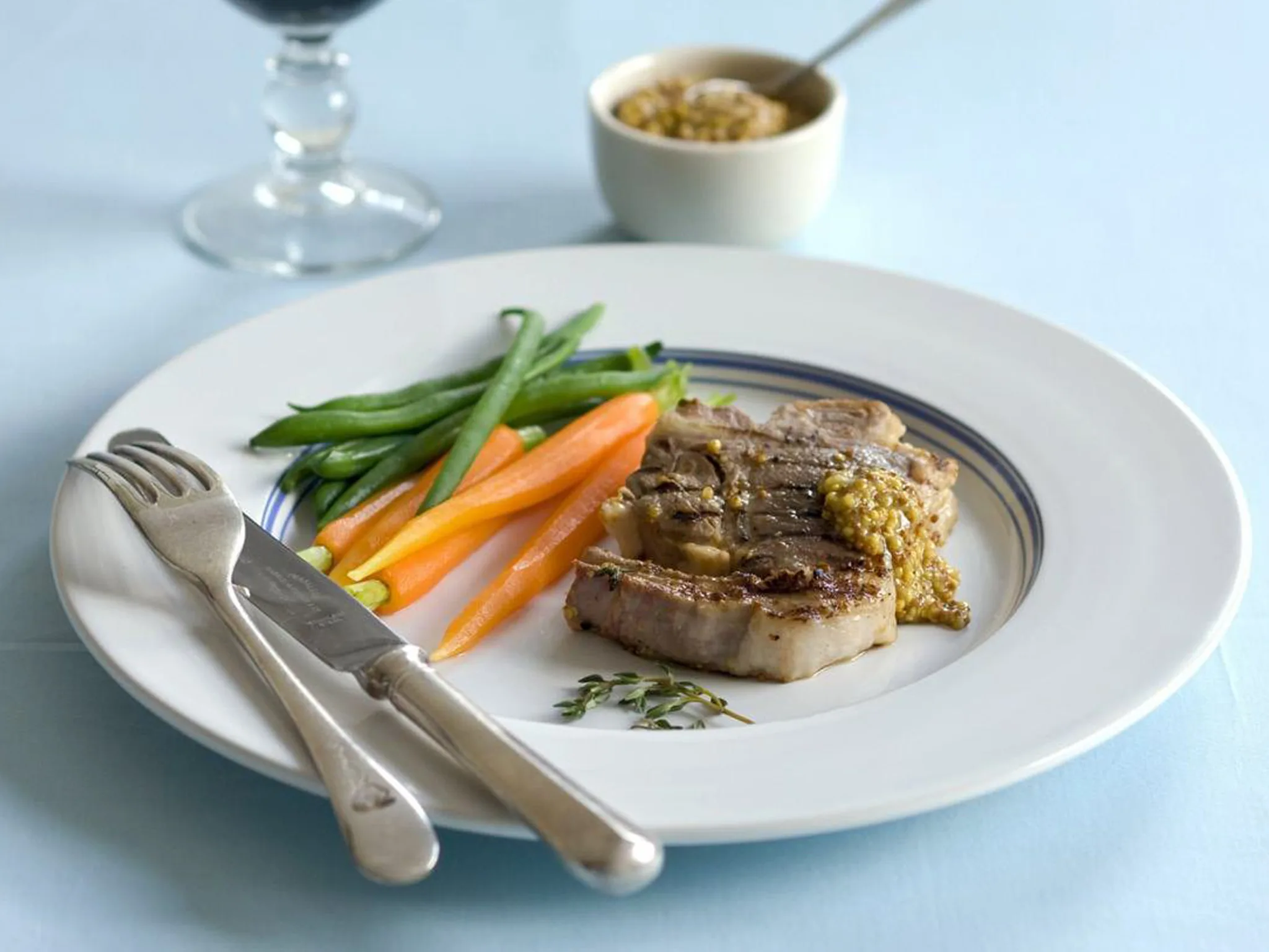 barbecued lamb chops