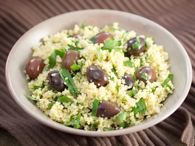 Olive and parsley couscous