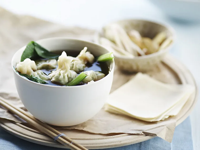 Chive wontons in Asian broth | Women's Weekly Food