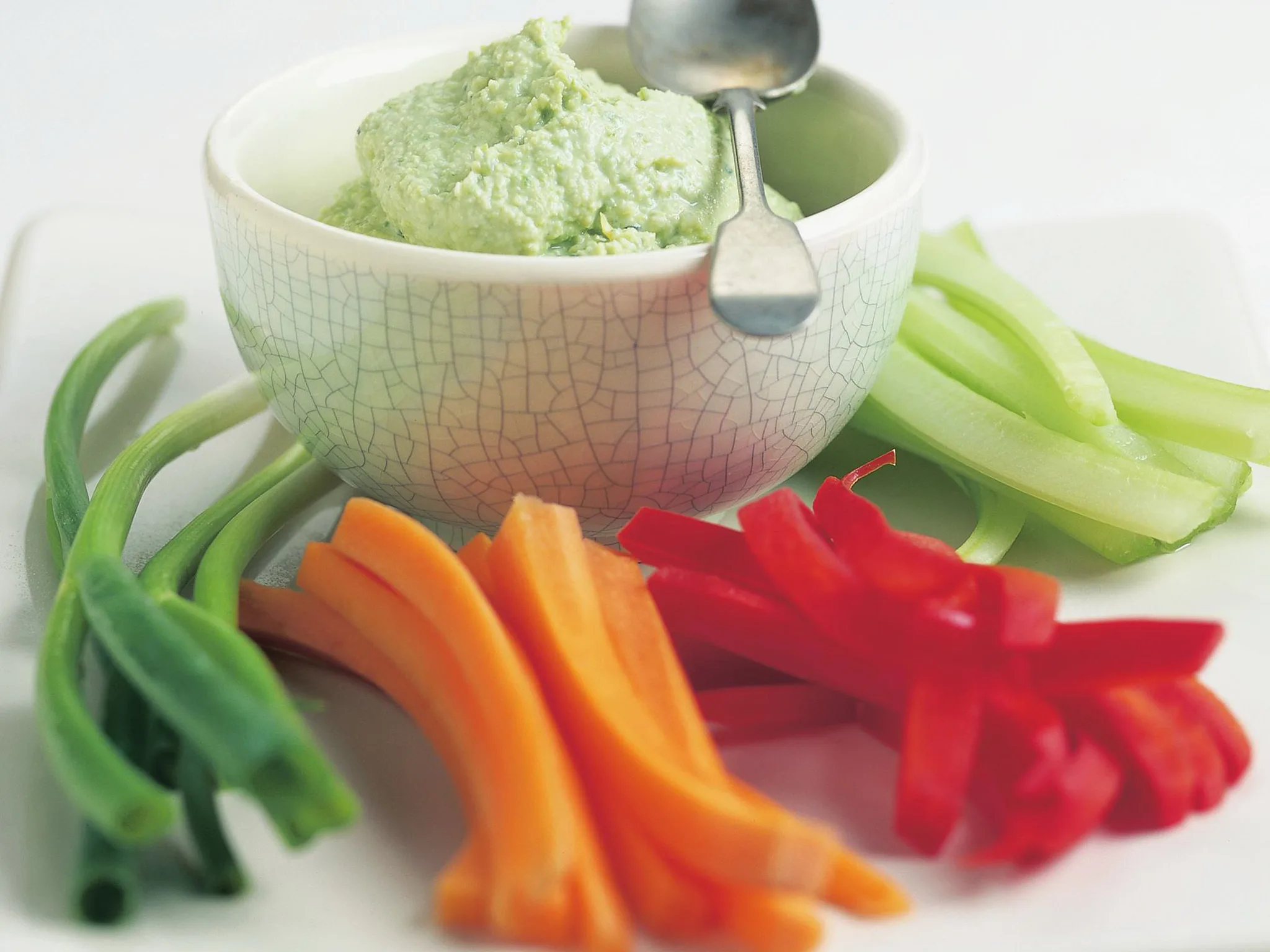 broad bean and ricotta dip