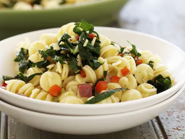 silver beet with spirali