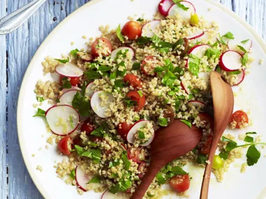 Burghul, tomato and herb salad