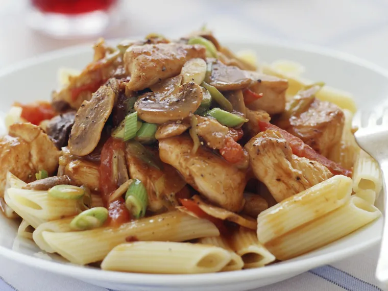 chicken penne with mushroom sauce