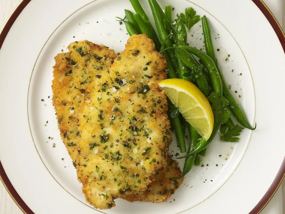 herbed chicken schnitzel