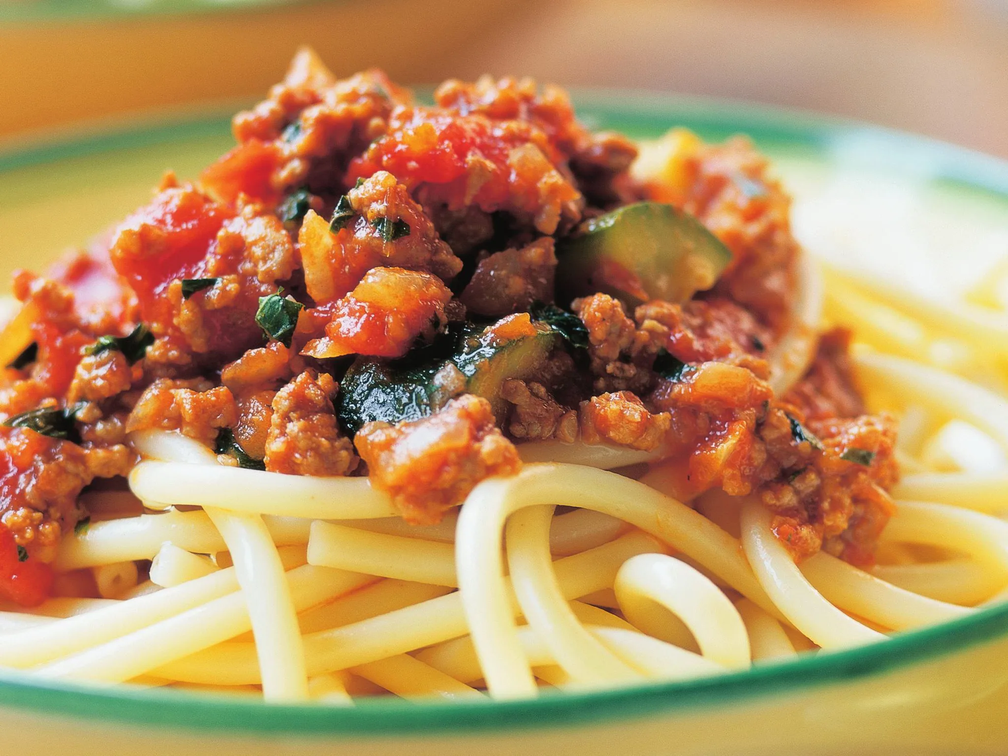 bucatini with moroccan lamb sauce