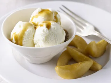 caramelised pears