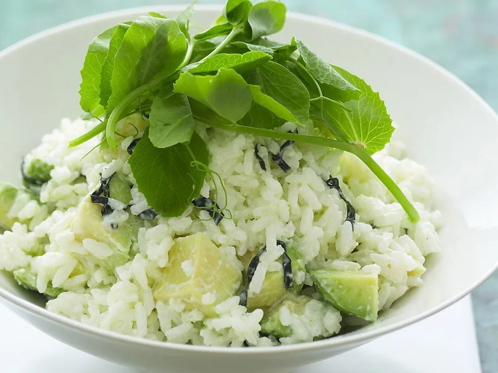 avocado &wasabi rice salad