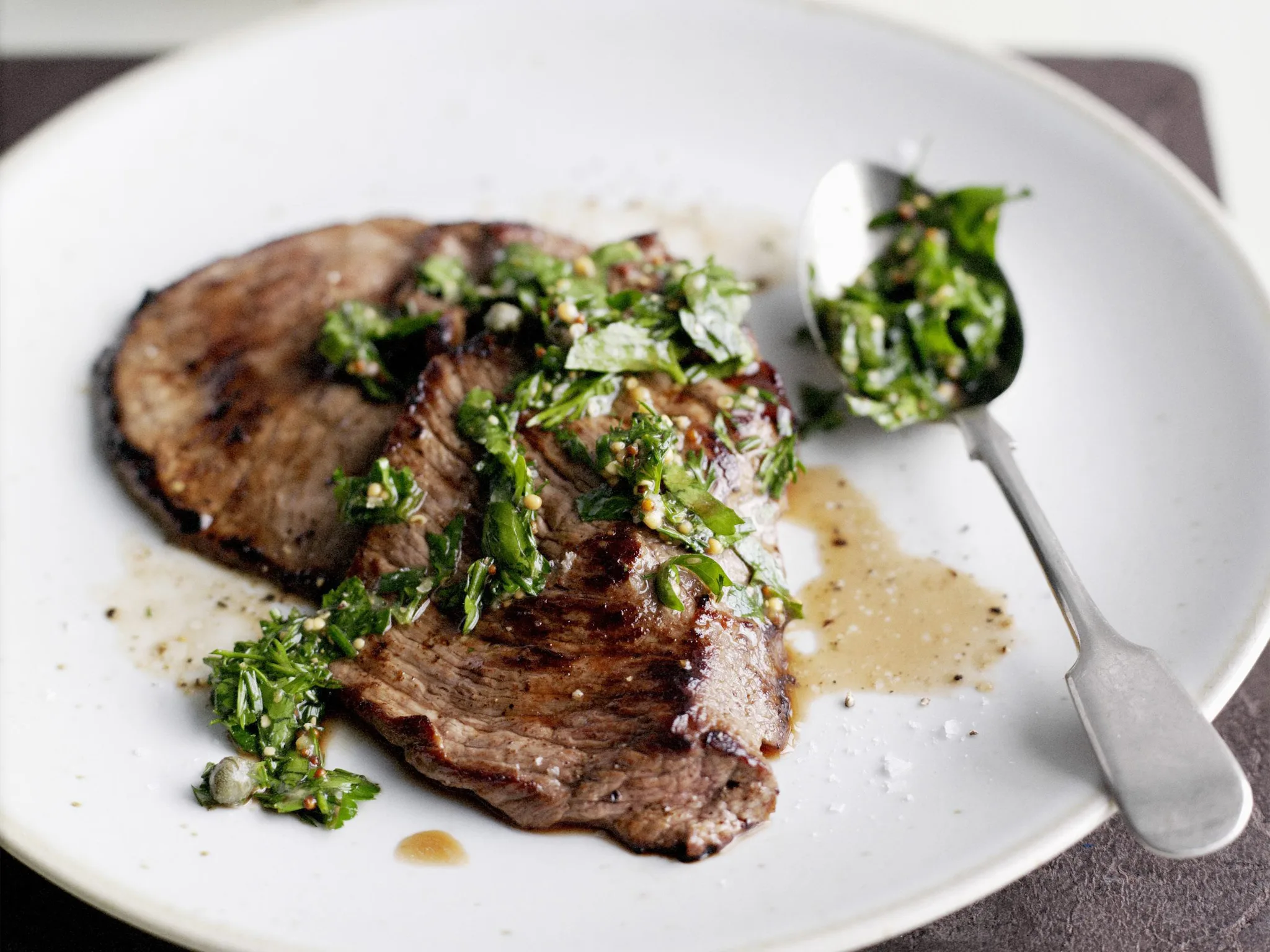 veal scaloppine with salsa verde