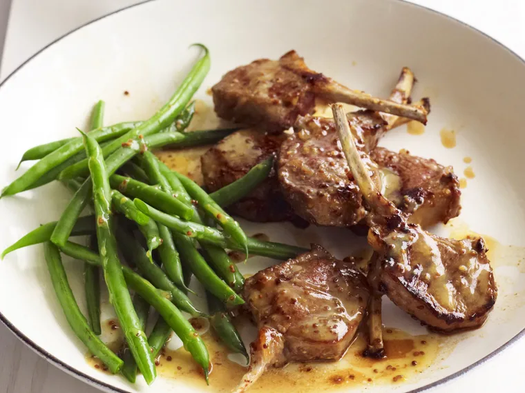 honey mustard lamb cutlets